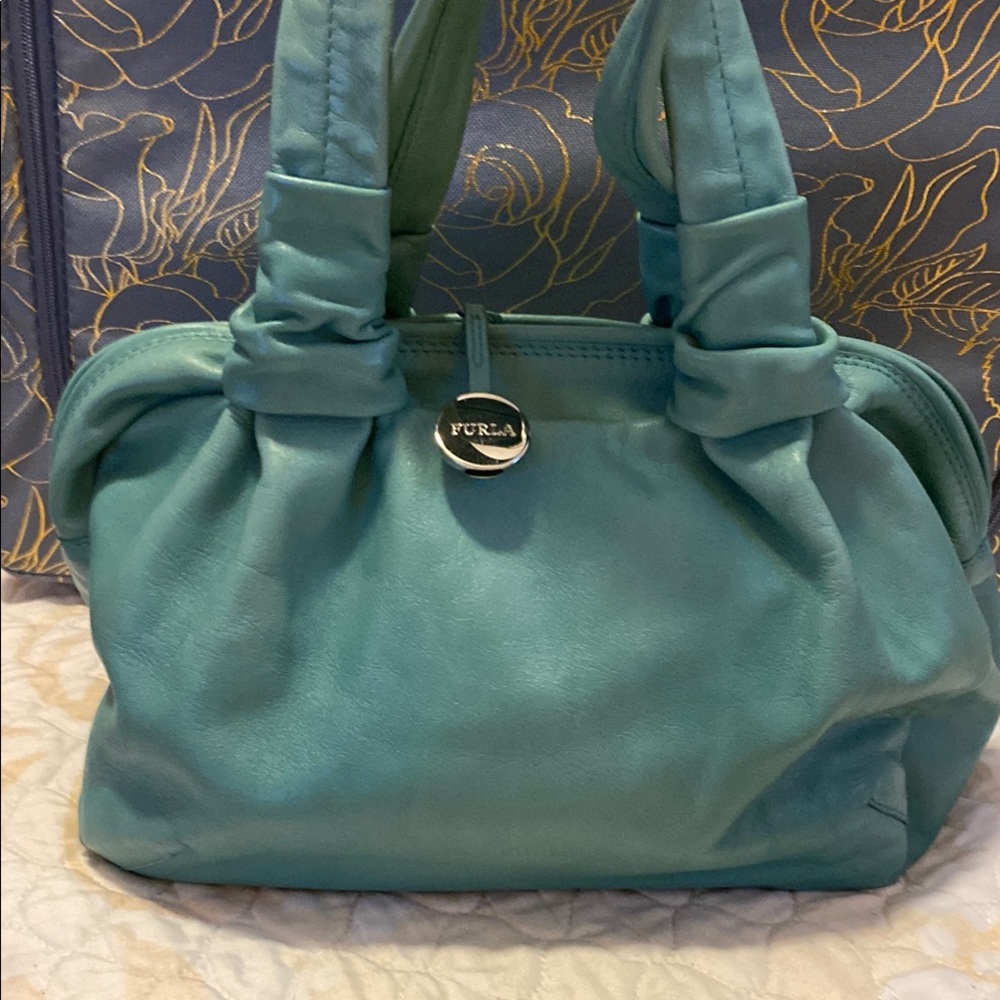 Furla Shoulder Bag with Slouchy Design and Gold Accents. Holiday Sale🎄